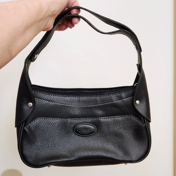 Tod's Black Leather 2Way Adjustable Shoulder Strap Micro Handbag Bag Purse - Picture 7 of 16